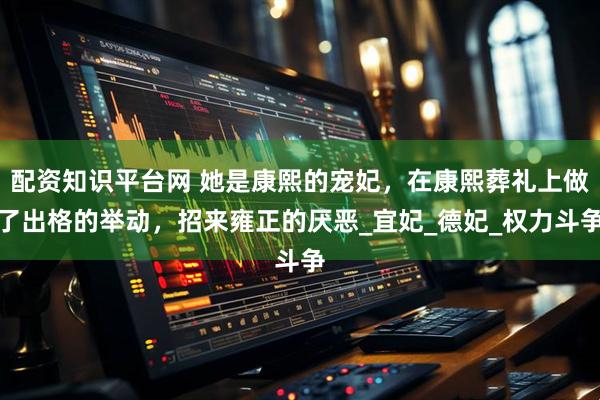 配资知识平台网 她是康熙的宠妃，在康熙葬礼上做了出格的举动，招来雍正的厌恶_宜妃_德妃_权力斗争