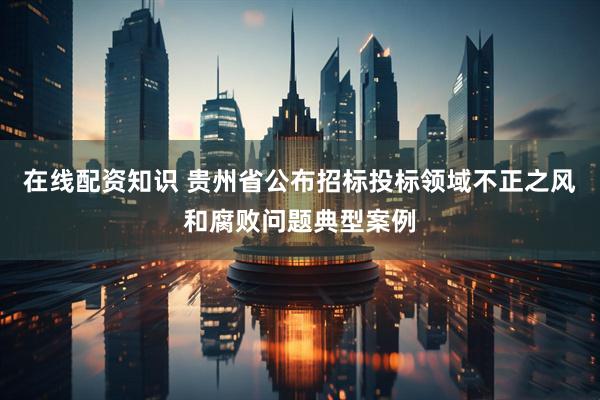 在线配资知识 贵州省公布招标投标领域不正之风和腐败问题典型案例